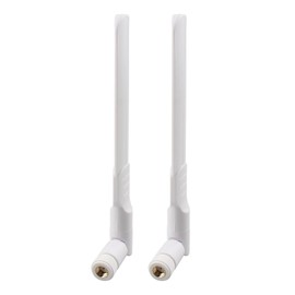 Futheda 2pcs 2.4GHz 5GHz 5.8GHz 8dBi Dual Band WiFi Aerial Antenna with MIMO RP-SMA Male Connector Compatible with SUS TP-Link Fenvi Rosewill Gigabyte Wireless Router Mini Express PCIE Network Card