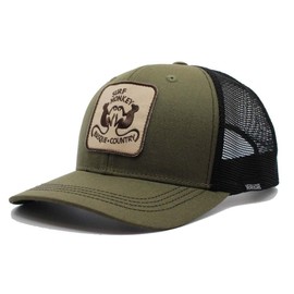 Surf Monkey Recycled Trucker Cap One Size 6P Design, olive