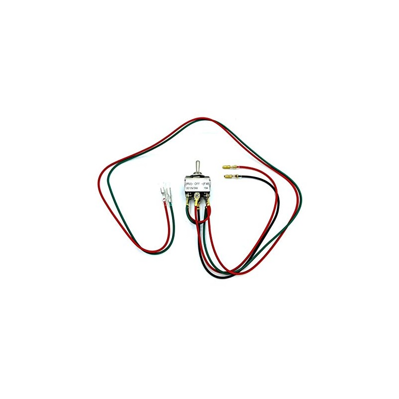 SWDPDT10AM - Momentary Spring-Back Action Pre-Wired DPDT Switch for Reverse