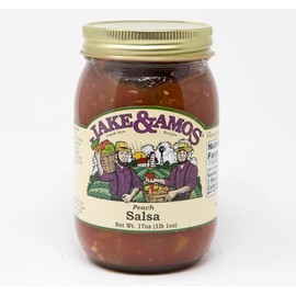Jake & Amos Peach Salsa 17 oz. (3 Jars)