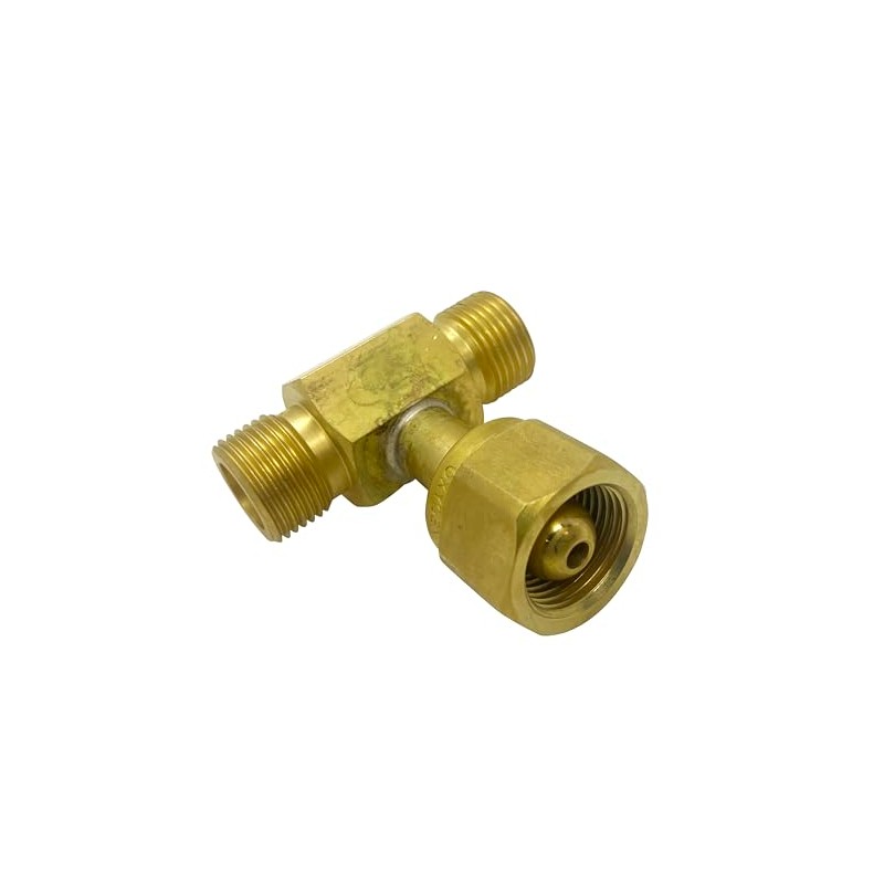 Oxygen Gas Y Adaptor, Connect 2 Regulators To 1 Bottle,