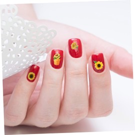 Vaguelly 6 Sheets Floral Nail Art Decals of for Women Easy Application for Stunning Manicures for Parties Birthdays Daily Wear