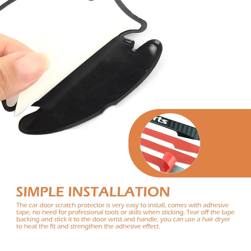 Ferianl 8PCS Car Door Handle Protector, Sport Car Door Handle