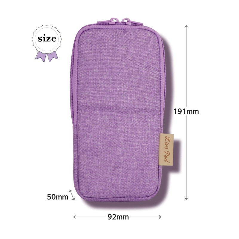 Assolabo ALLPB01LA Pen Case, Multi Case, Live Pod Bouquet, Lavender