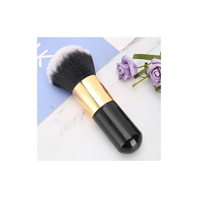 Brocha de maquillaje Ymiko, grande para polvos sueltos, larga, para