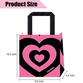 DD PETS 8PCS Craft Bags with Handles - 10.1 * 9.2 * 3.5 inch Kraft Paper Bags for Gift, Birthday Party, Retail and Small Business Use