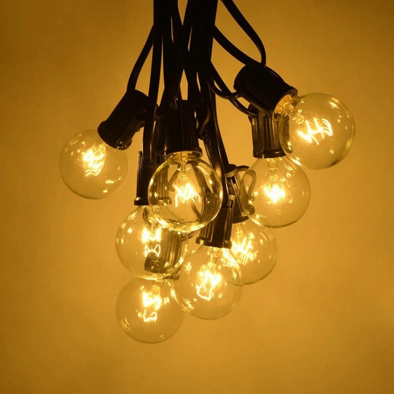 7.65m G40 Bulb String Light 25LED Waterproof Decorative String Lamp