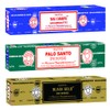 Satya Meditation Mix Incense Sticks 3-Pack Assortment | Slow-Burning, Long-Lasting
