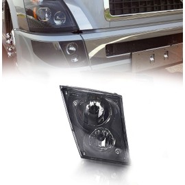 Torque Passenger Right Side Fog Light Lamp Replacement for 2003-2017 Volvo VN VNL 630 670 730 780 semi Trucks [Included All Bulbs] Assembly DOT SAE Approved RH (TR002-R)