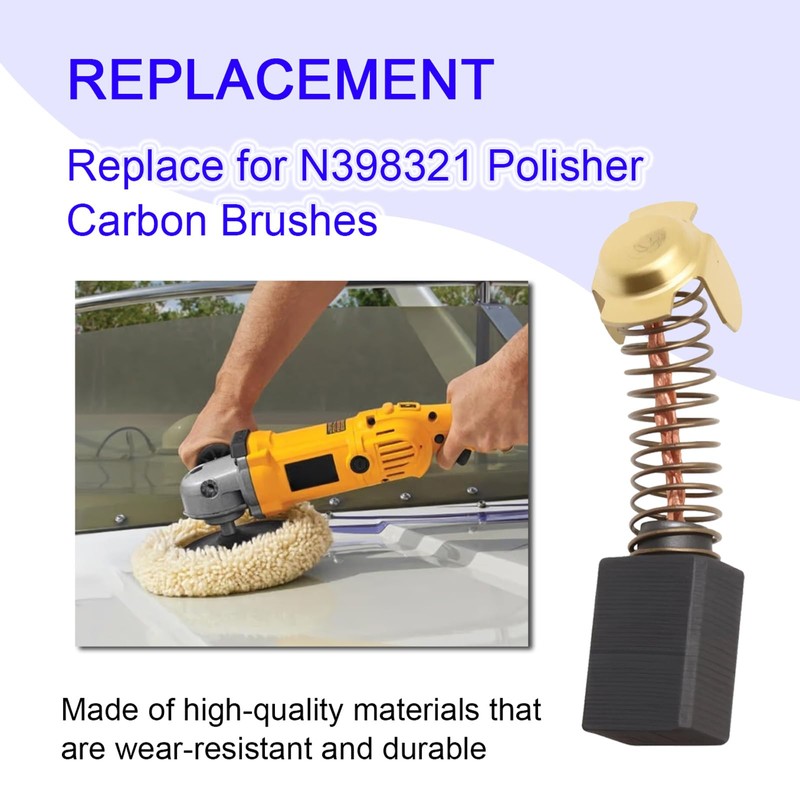 10Pack N398321 Polisher Carbon Brushes Compatible with Dewalt DWP849X DWP849X-BR