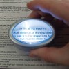 LED Lighted Oval Dome Magnifier - 6.5X