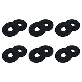 C CLTEIN 12 Pack Guitar Strap Locks Silicone Strap Locks Rubber Guitar Strap Blocks Guitar Protector(12Black)
