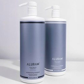 ALURAM Champú hidratante de agua de coco para hombres y mujeres, hidratación limpia y brillo para cabello texturizado medio a grueso, 33.8 onzas líqui