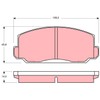 TRW GDB3454 Brake Pad Set, Disc Brake - (4-Piece)