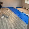 3in1 Vapor Barrier Flooring Underlayment w/Overlap and pre-Attached Tape Strip