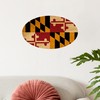 CafePress Maryland Flag 22X14 Oval Wall Peel 20"x12" Oval Wall