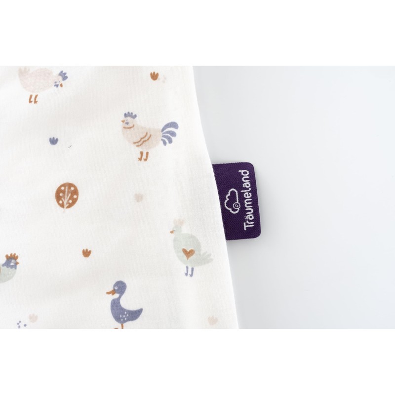 Träumeland Liebmich Summer Sleeping Bag, Cotton, Kikeriki, Size 60