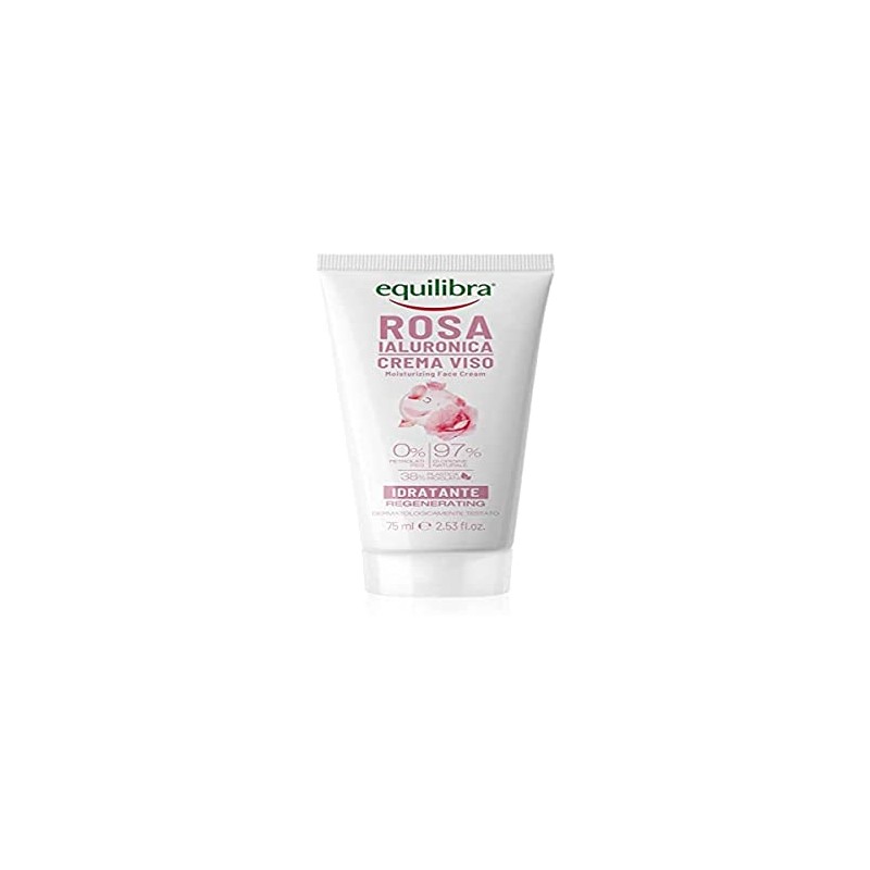 Equilibra Face Hyaluronic Rose Moisturising Face Cream with Damascene Rose