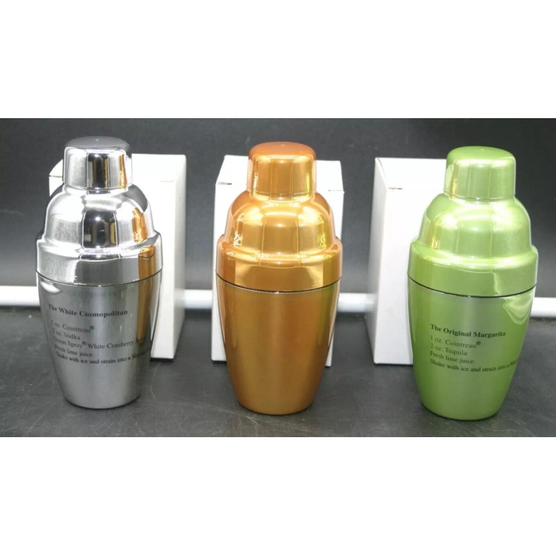 Cointreau Lot of 3 Cointreau Mini 3 pc Shaker w/