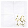 Libetui Set of Birthday Party Napkins - “Happy Birthday” Napkins
