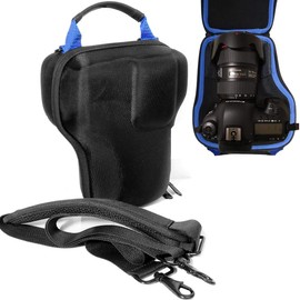 WGear DSLR Camera Lens kit Semi Hard Case for Canon EOS 7D 6D 5D Mark II III IV 5DS R EF 24-105mm f/4 F4 L is USM EF 24-70mm f/2.8L II USM DSLR Lens Kit, Strong, Removal Padding, Hand/Shoulder Strap