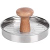 Fdit - Juego de 2 moldes antiadherentes para hamburguesas de