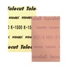 Tolecut PSA Full Sanding Sheets, Pink K-1500, 191-1513, 25 Sheets