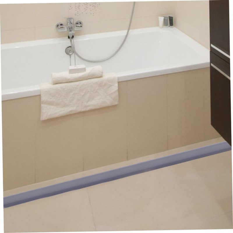 BUGUUYO Seal Strip Water Guard Flexible Shower Barrier for Bathtub