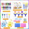88 PCS Washable Finger Paint Set for Toddlers, 14 Colors