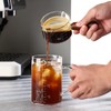 Espresso Shot Glasses with Wood Handle - 120ml Glass Coffee