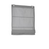 Roman Blind with Eyelets Striped Opaque Grey Width 120 x