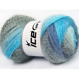 ICE Oceania Mohair Pastel Yarn 61004 Ice Acrylic Wool Mohair Fine Wt 100g 546y