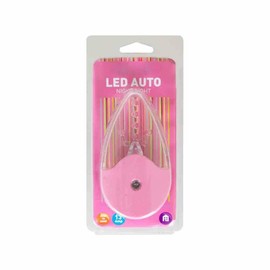 Mr Gadget's Solutions Pink Color Auto LED Night Light Dusk Till Dawn Plug in Socket