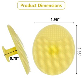 10 Pcs Silicone Face Scrubbers with Suction, Exfoliating Facial Cleansing Brush for Gentle Exfoliation & Deep Cleaning - Multi Colored