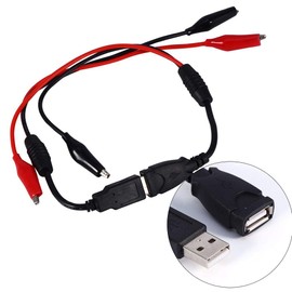 VBESTLIFE USB Alligator Clips with Alligator Clips for USB Line Plug to Test Voltage Capacity