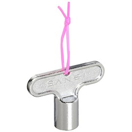 SANEI (Sanei) Common Water Faucet Key Anti-Theft for Side Width 7~8mm, Nominal Size 13 & 20 Compatible, R32, Silver