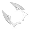 Motorcycle Spear Blade Mirrors 180 Degree Adjustable Rear View Side