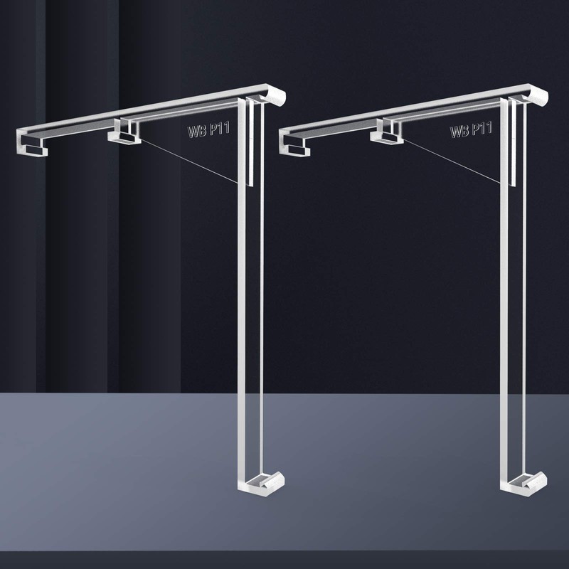 4 Pieces Valance Clips Vertical Blind Clear Valance Clip Bracket