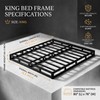 JWIFSEF King Size Box Spring 5 Inch Low Profile Mattress