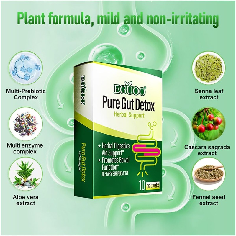 Pure Gut Detox Powder – Bloating & Digestive Support |