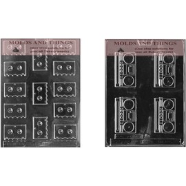 Radio and Cassettes Chocolate Candy Mold Cassettes Chocolate candy mold with © molding Instructions