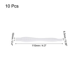 sourcing map 10pcs Universal Pry Spudger Tool, Phone Pry Opening Tool Plastic Crowbar for Cell Phone, PC, Laptop Tablet Screen Repairing, White
