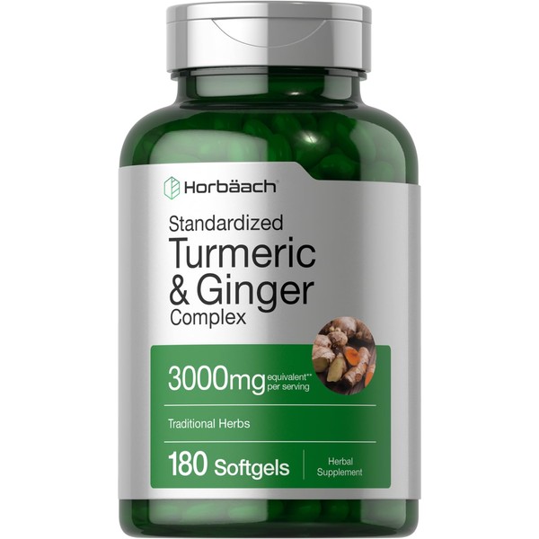Horbäach Horbäach Turmeric and Ginger Supplement | 3000 mg 180