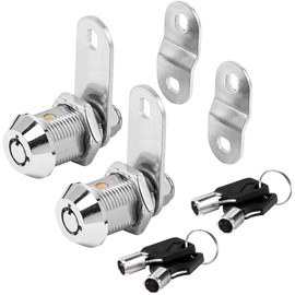 Sissinda RV Storage Locks - Keyed Alike, 7/8' Fits 9/16' Max Door Thickness, Camper Trailer Cabinet Locks (2Pack)