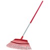 Corona RK 62061 Fixed Tine Leaf Rake, Aluminum Handle, 19-Inch