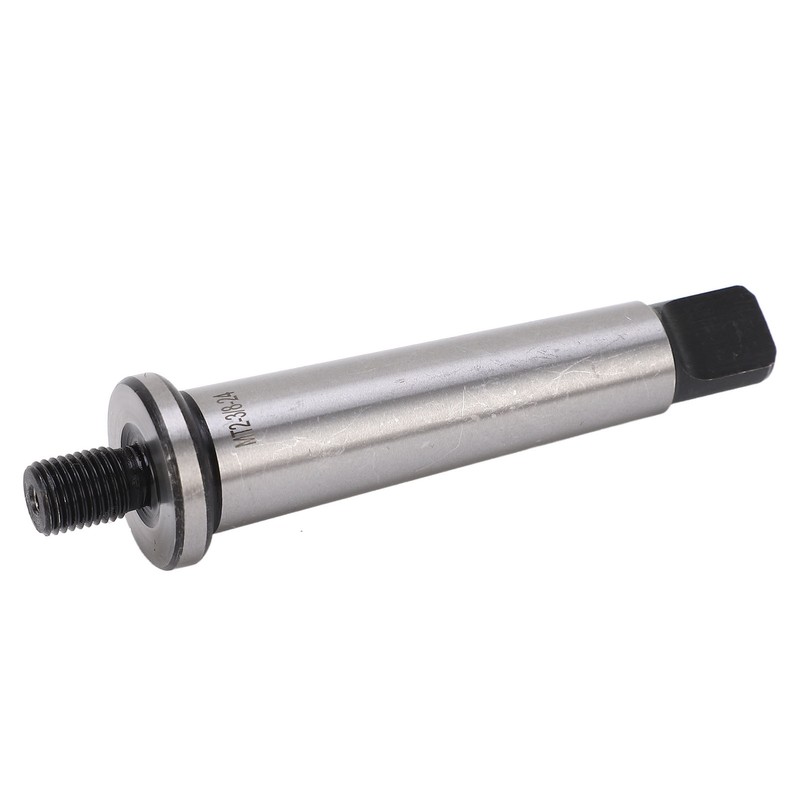 Drill Chuck Arbor MT2 Shank to 3/8in‑24 Threaded Hardened Morse