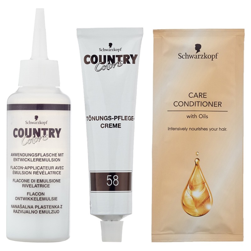 Schwarzkopf Country Colors 58 Grand Canyon Garnet Red Step 2 – PACK OF