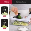 Fullstar Vegetable Chopper and Spiralizer - Food Chopper with Container,