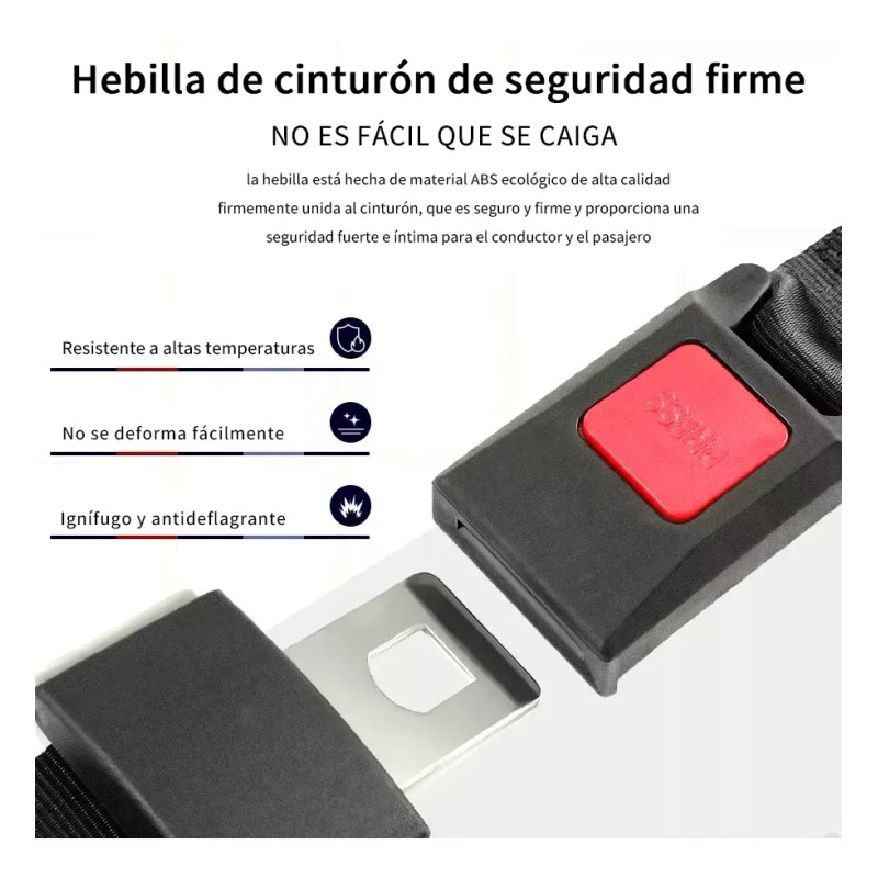 Cinturon De Seguridad De 2 Puntos Universal, 2piezas
