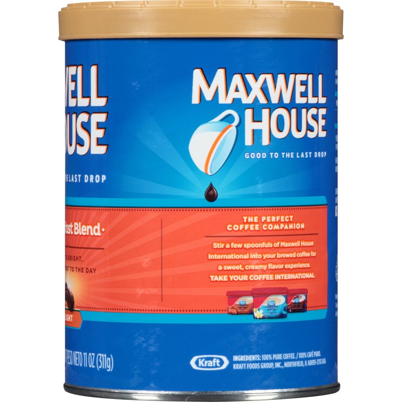 Maxwell House Breakfast Blend Light Roast Ground Coffee (11 oz